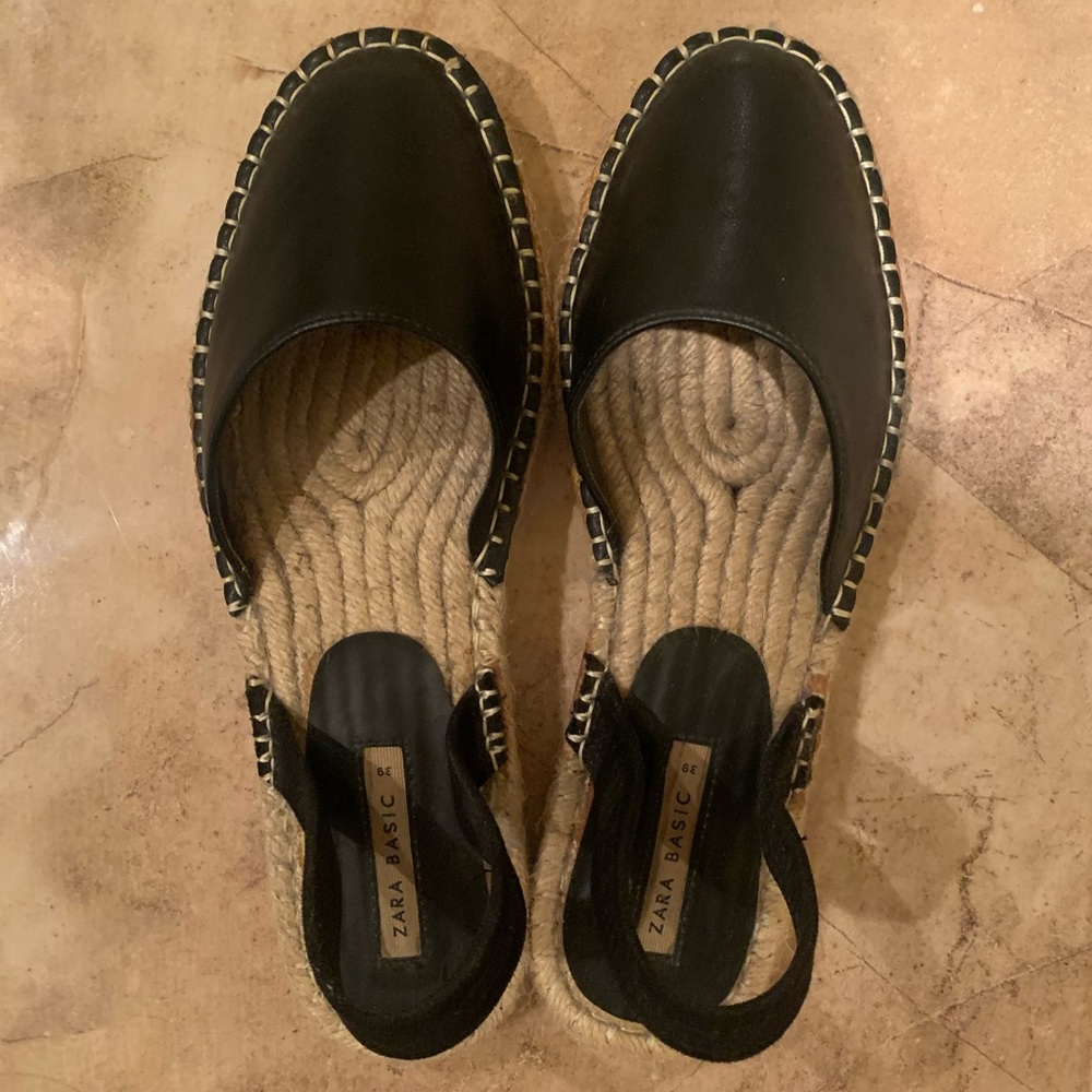 Zara black sandals